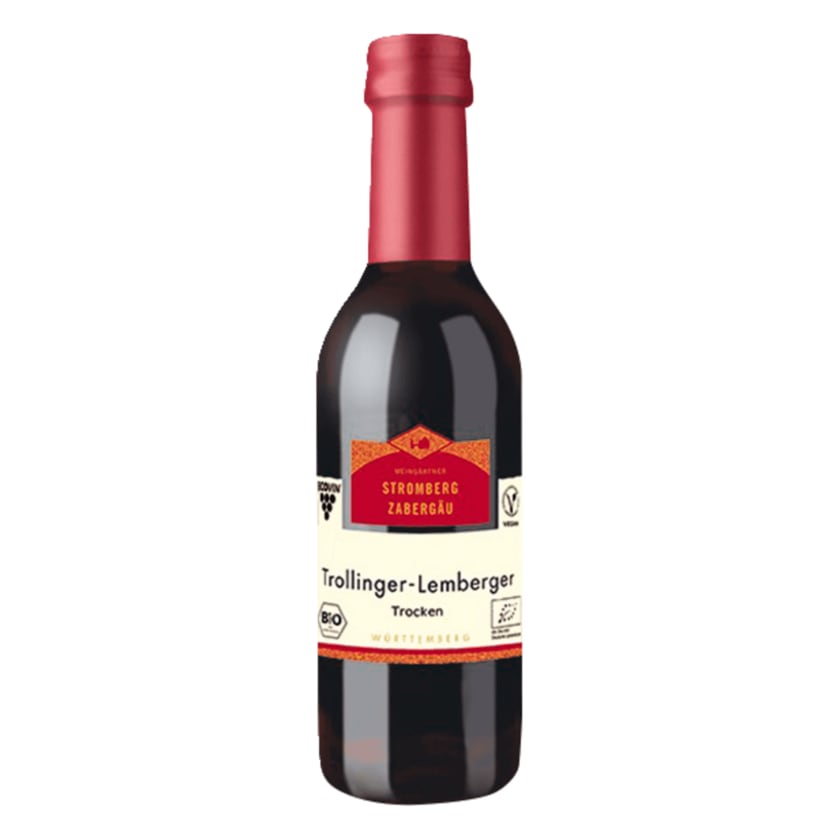 Stromberg Zabergäu Bio Rotwein Trollinger-Lemberger Qualitätswein trocken 0,25l